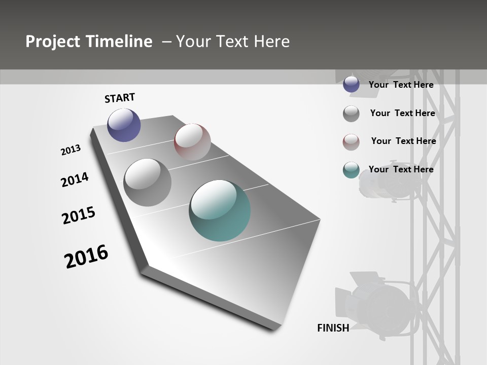 Luminous Spot Layout PowerPoint Template