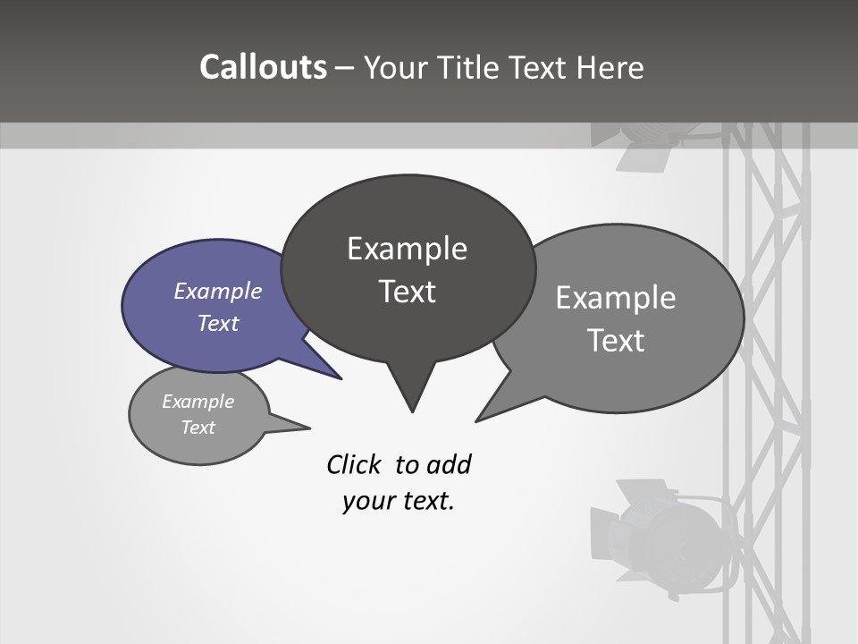 Luminous Spot Layout PowerPoint Template