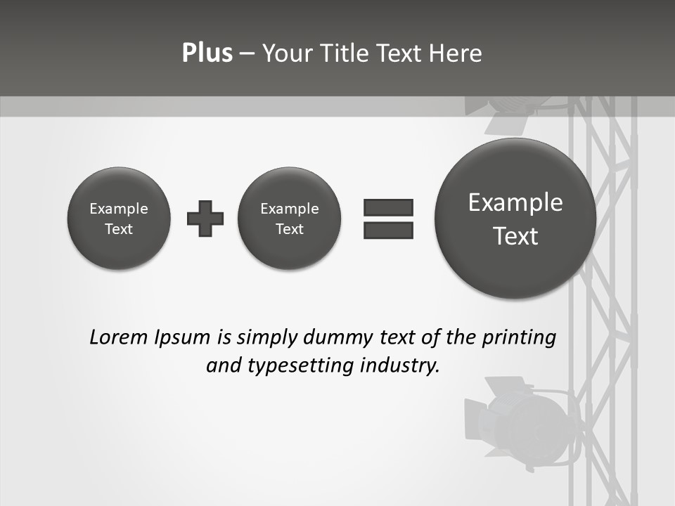 Luminous Spot Layout PowerPoint Template