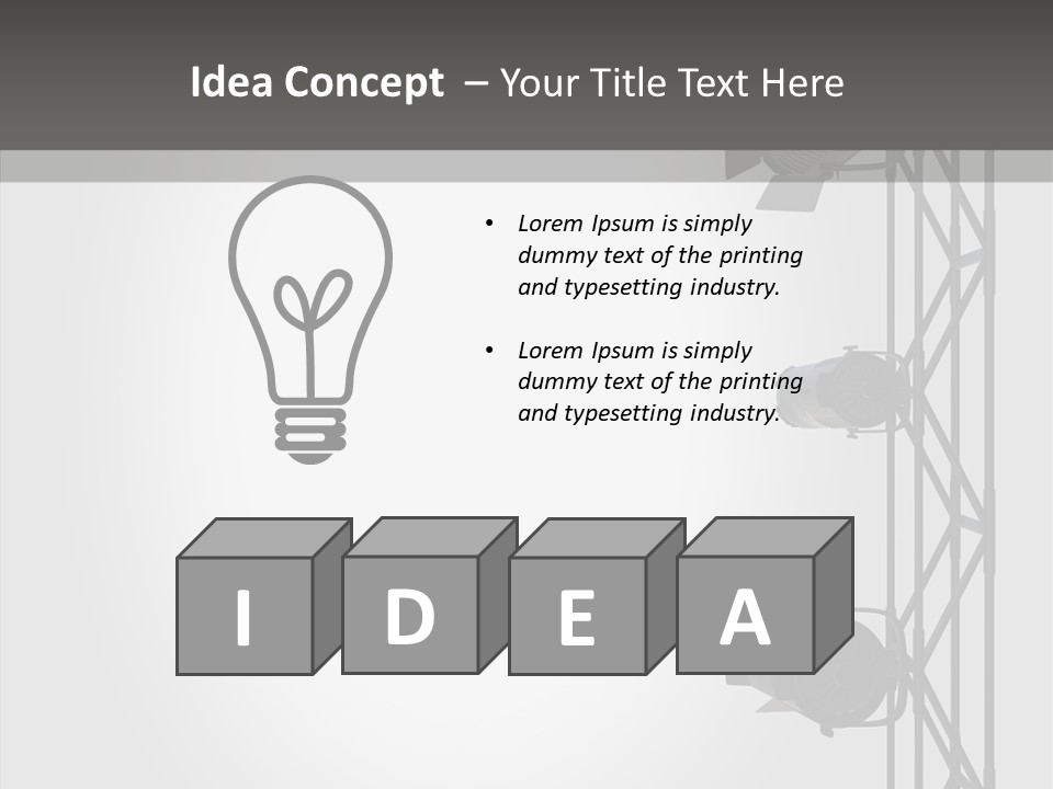 Luminous Spot Layout PowerPoint Template