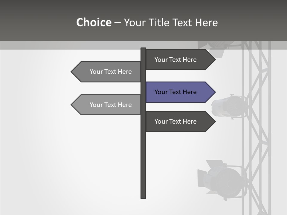 Luminous Spot Layout PowerPoint Template