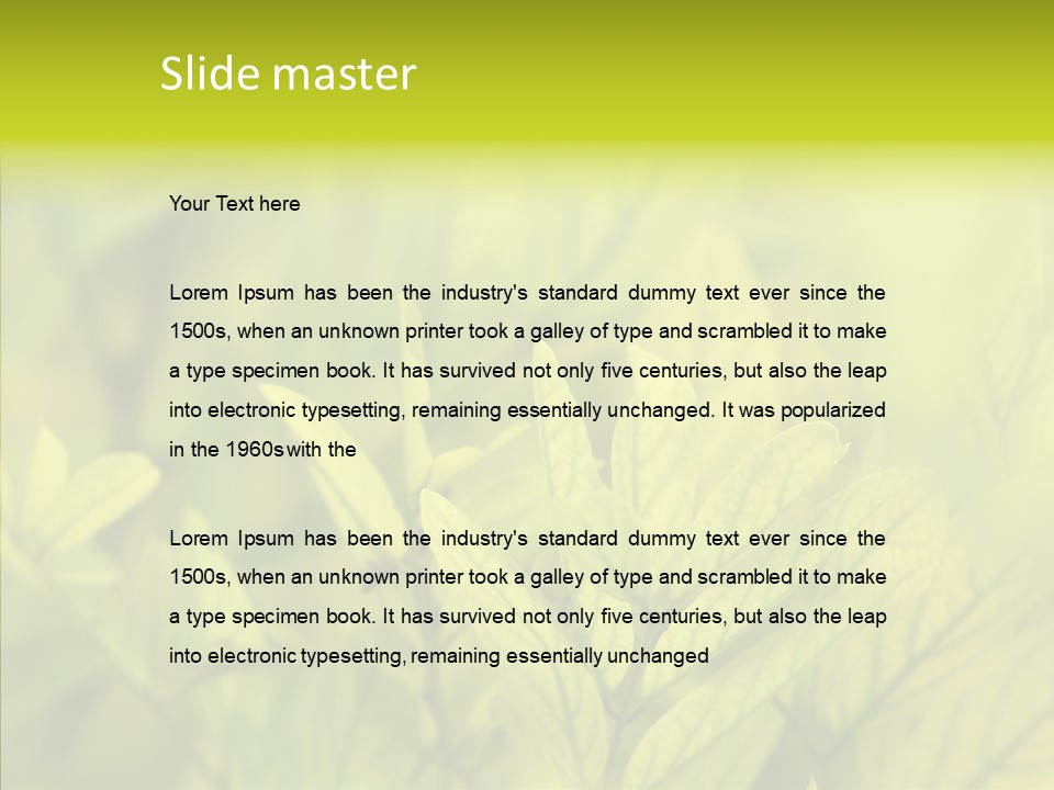 Shine Blur Green PowerPoint Template