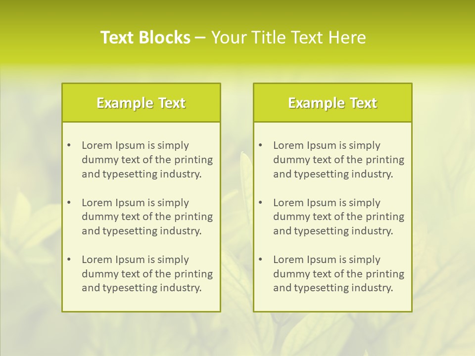 Shine Blur Green PowerPoint Template