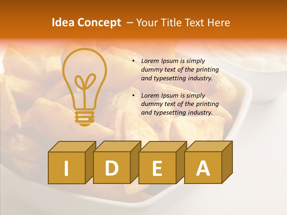 Creamy Unhealthy Carbohydrate PowerPoint Template