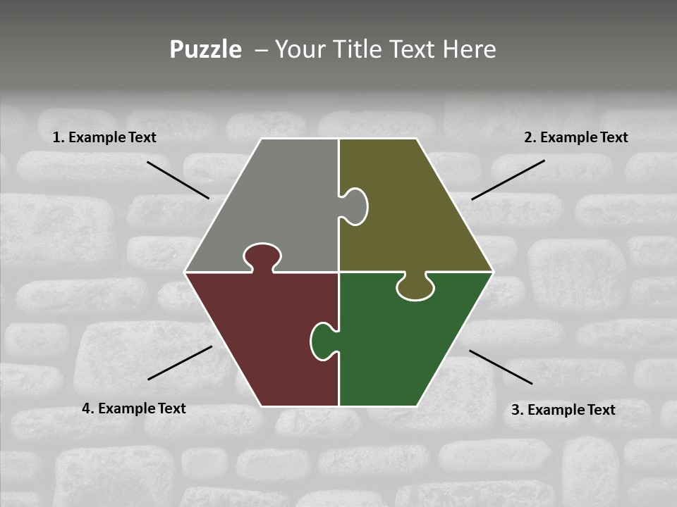 Black Staggered Pitted PowerPoint Template