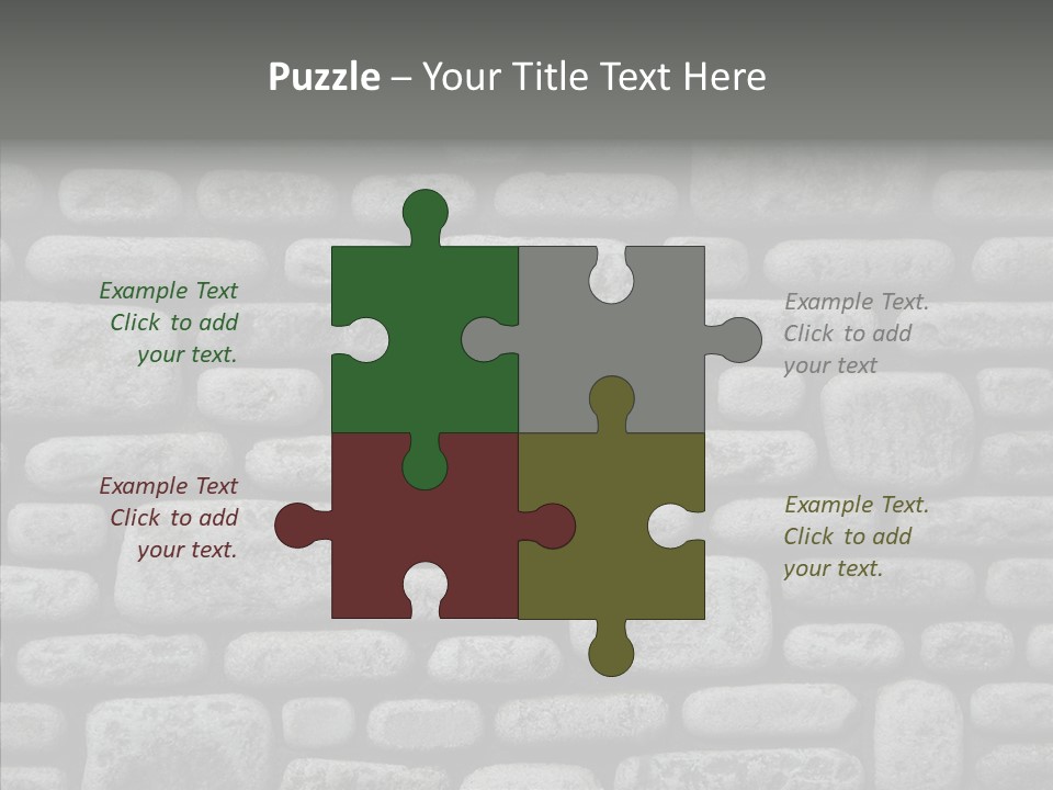 Black Staggered Pitted PowerPoint Template