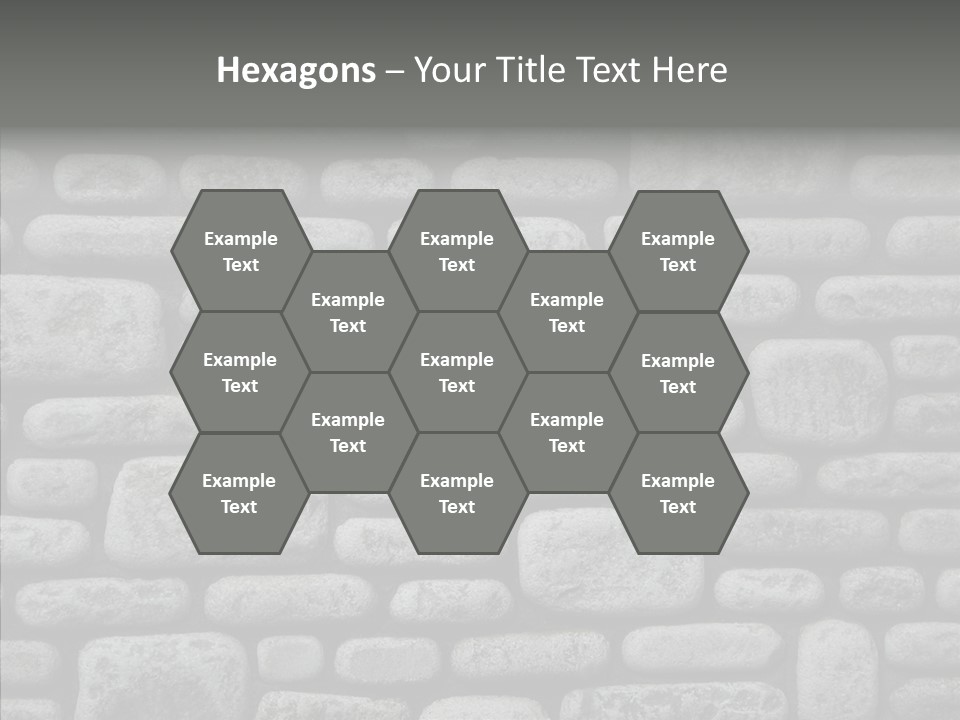 Black Staggered Pitted PowerPoint Template