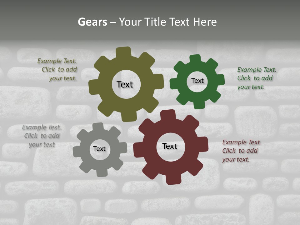 Black Staggered Pitted PowerPoint Template