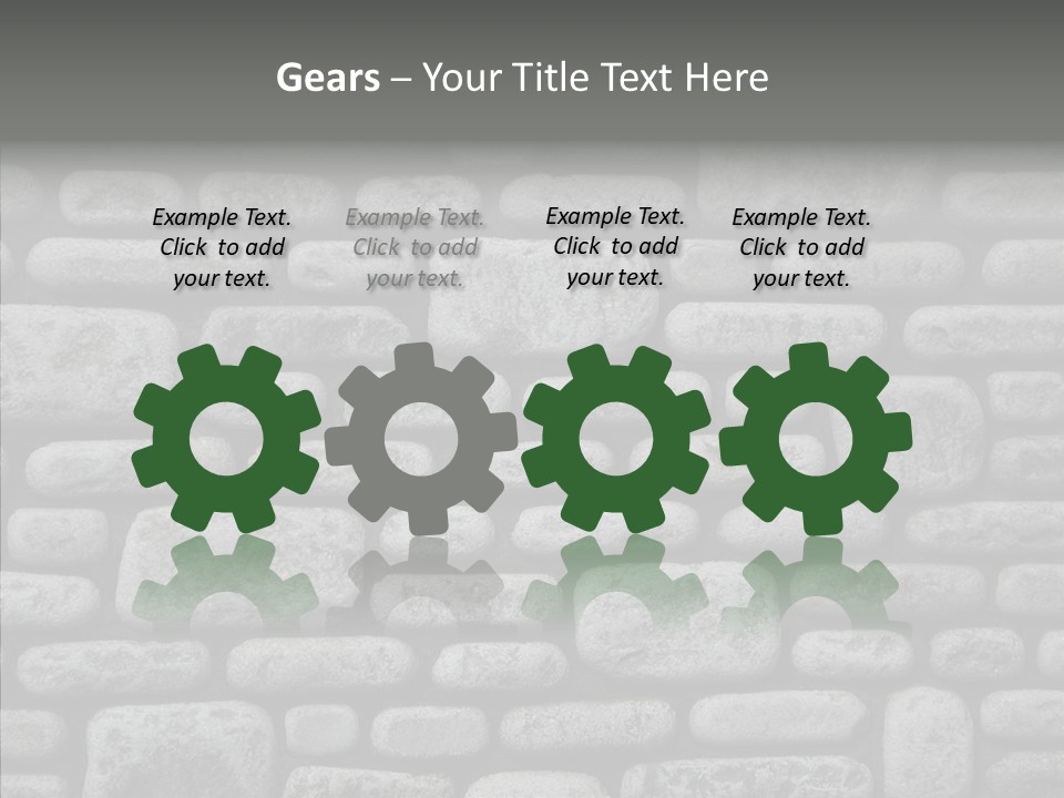 Black Staggered Pitted PowerPoint Template