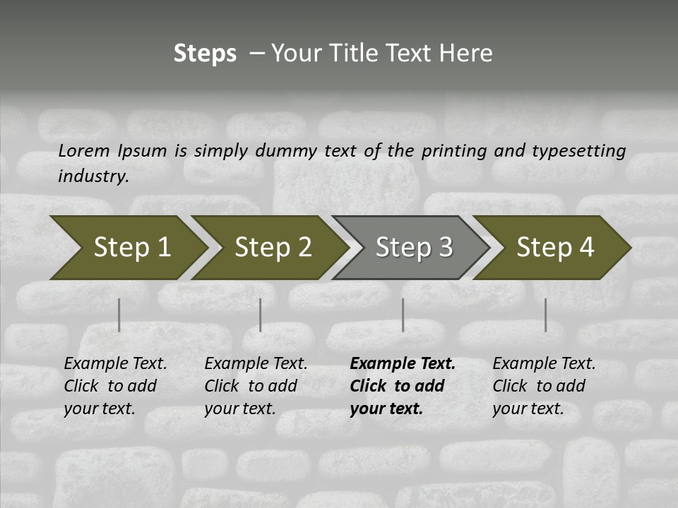 Black Staggered Pitted PowerPoint Template