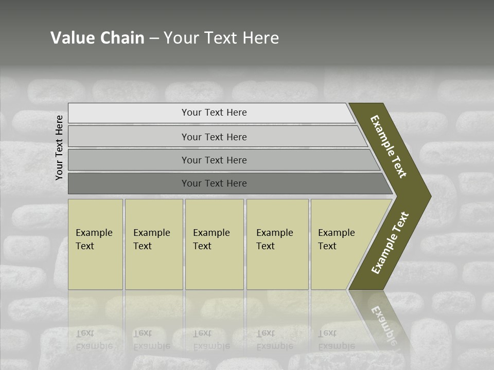 Black Staggered Pitted PowerPoint Template