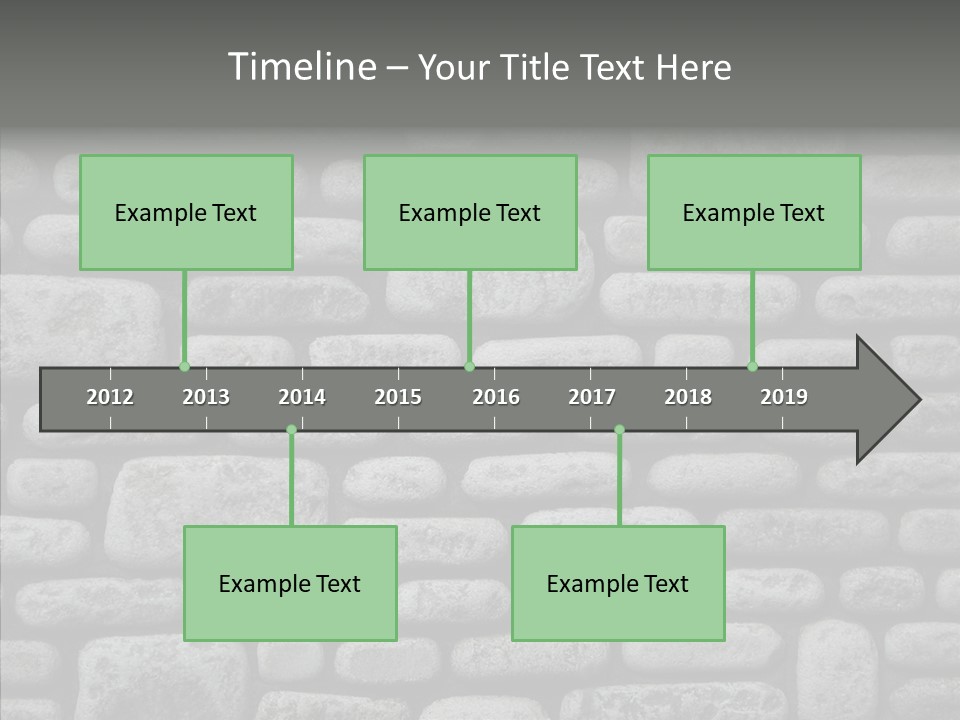 Black Staggered Pitted PowerPoint Template