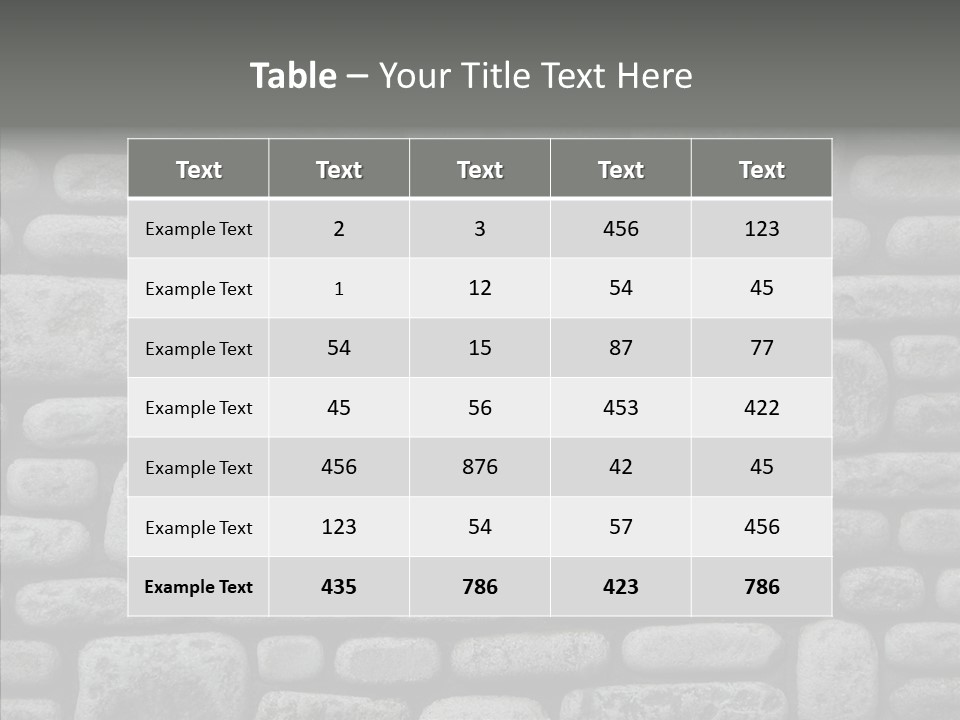 Black Staggered Pitted PowerPoint Template