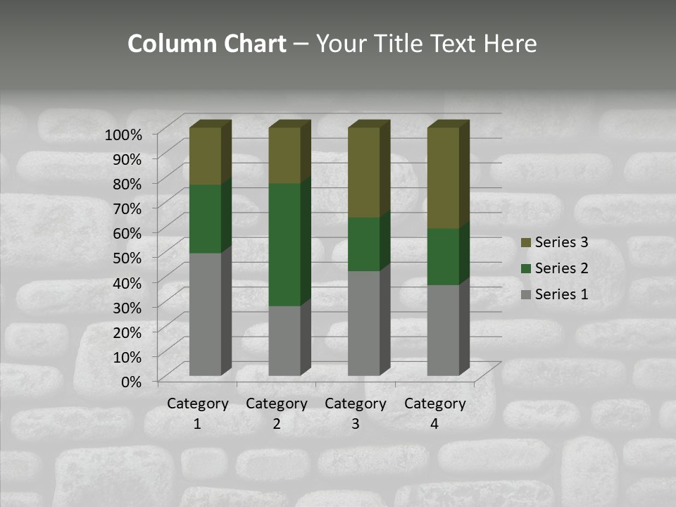 Black Staggered Pitted PowerPoint Template