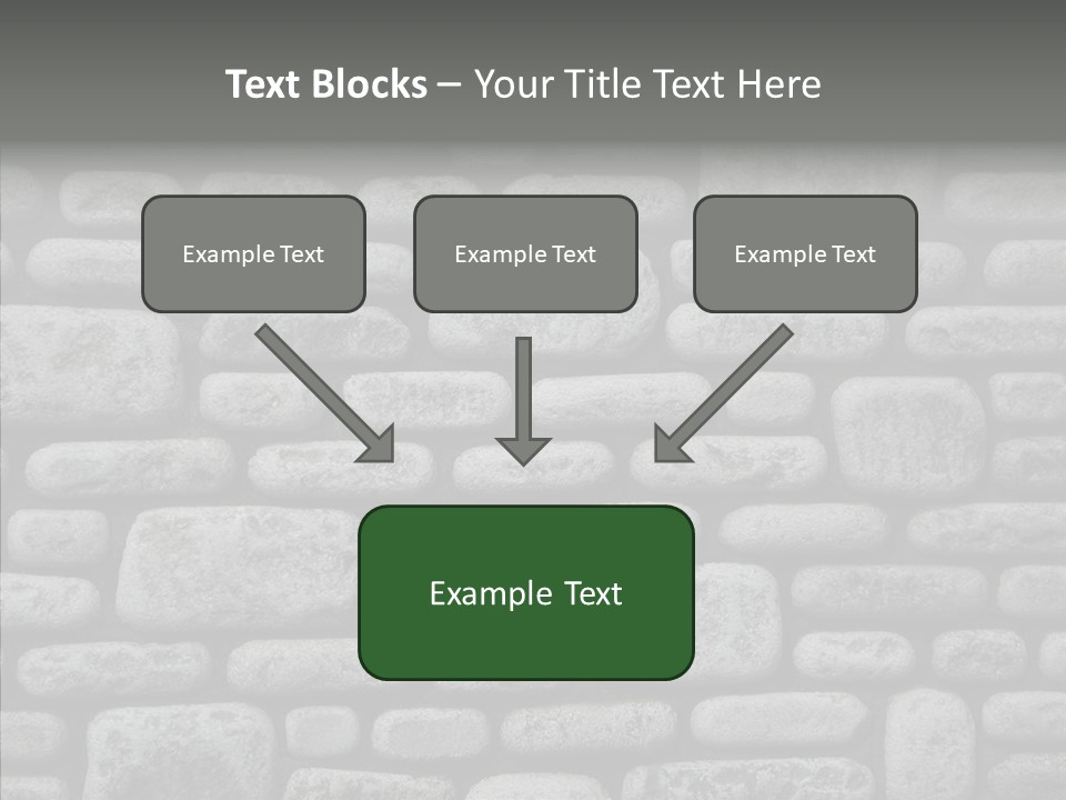 Black Staggered Pitted PowerPoint Template