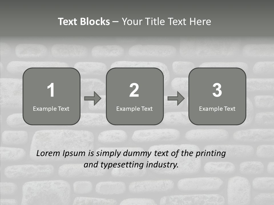 Black Staggered Pitted PowerPoint Template