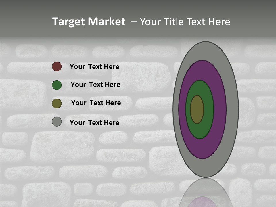 Black Staggered Pitted PowerPoint Template