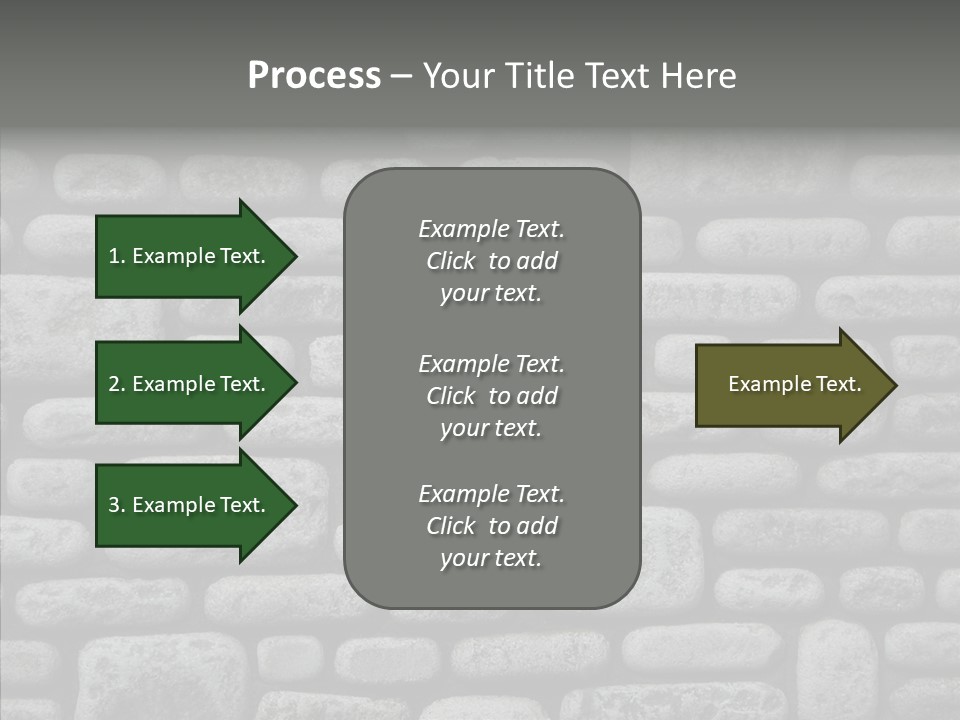 Black Staggered Pitted PowerPoint Template