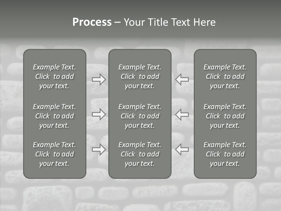 Black Staggered Pitted PowerPoint Template