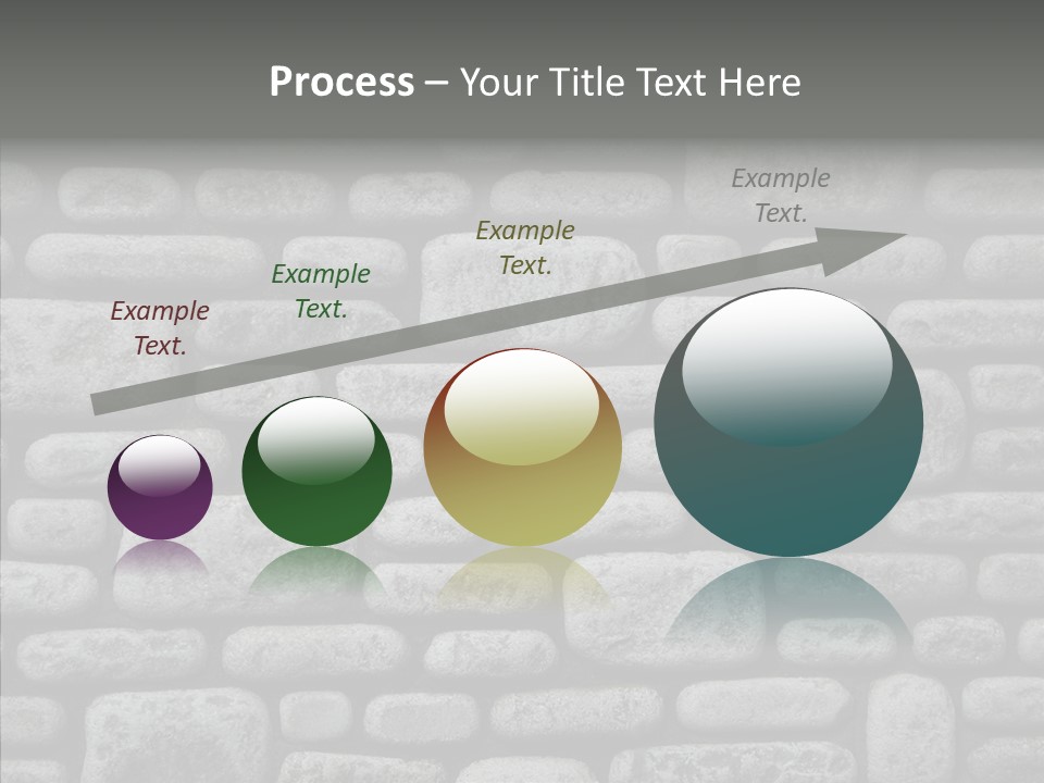 Black Staggered Pitted PowerPoint Template