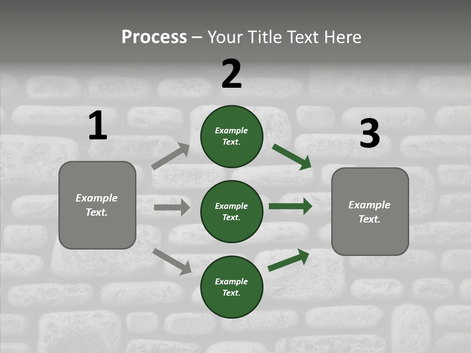 Black Staggered Pitted PowerPoint Template
