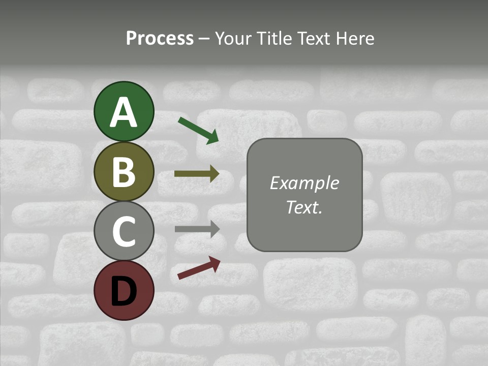 Black Staggered Pitted PowerPoint Template
