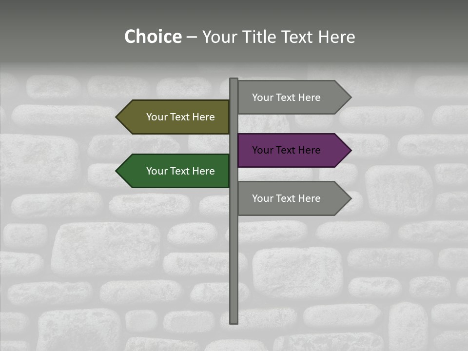 Black Staggered Pitted PowerPoint Template