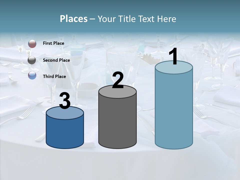 Outdoor Dinner Cutlery PowerPoint Template