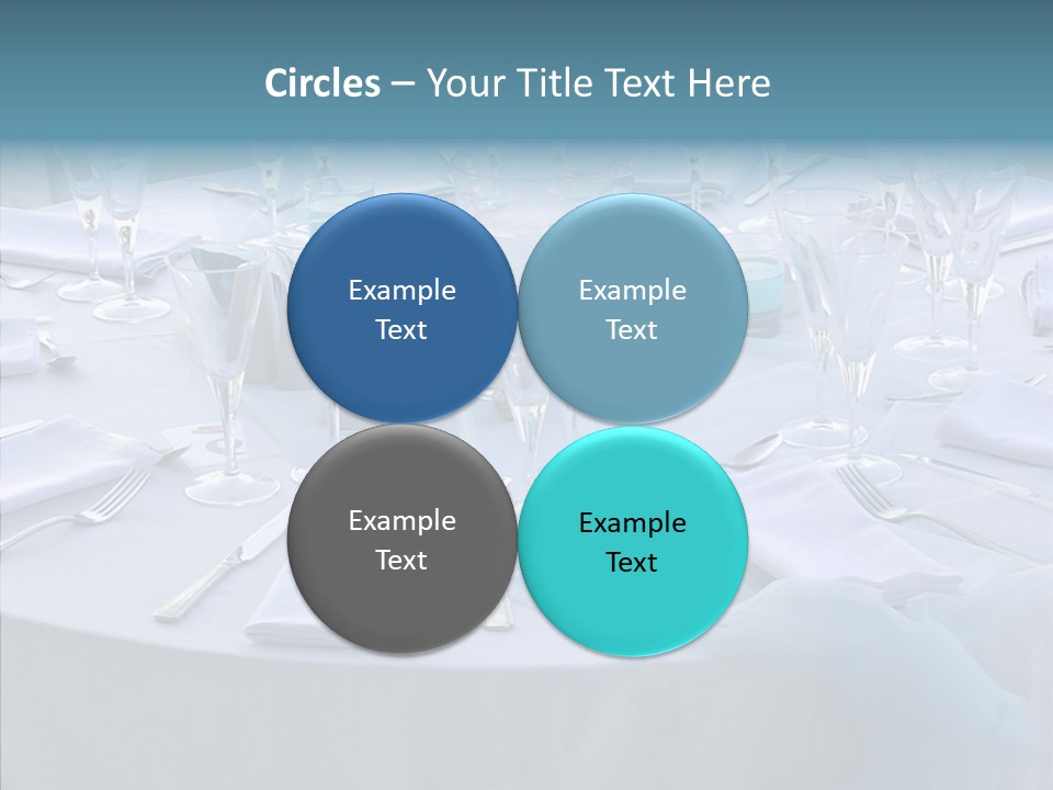 Outdoor Dinner Cutlery PowerPoint Template