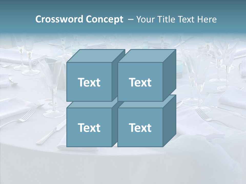 Outdoor Dinner Cutlery PowerPoint Template