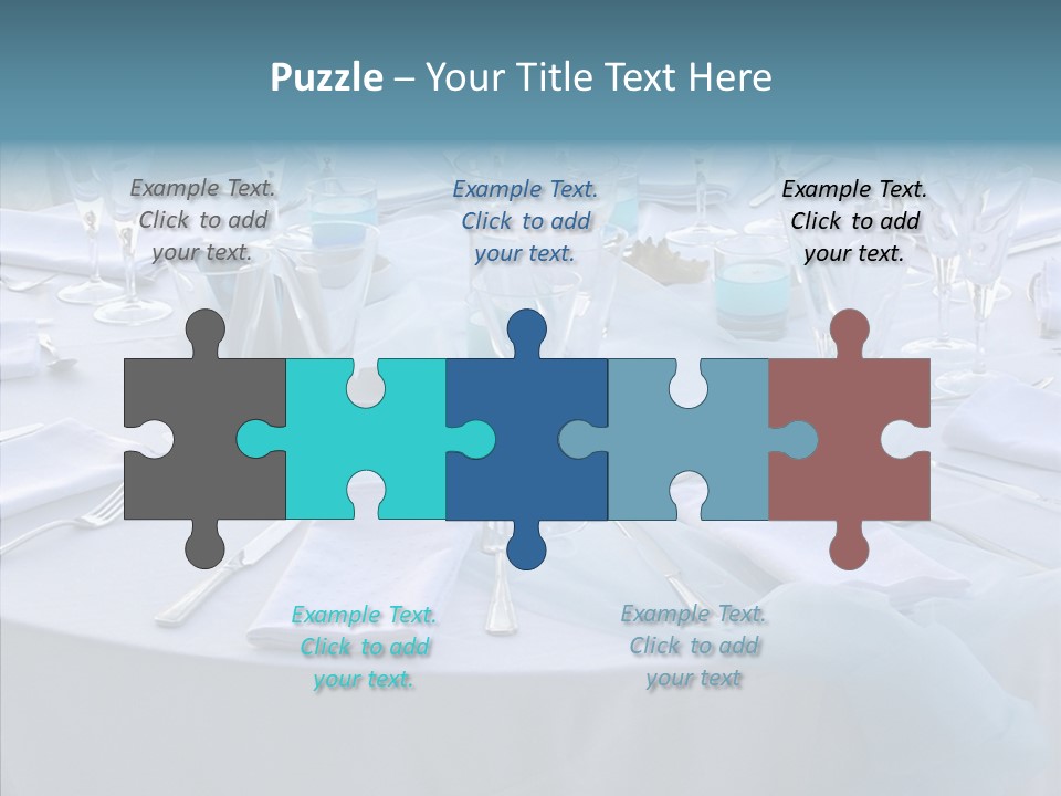 Outdoor Dinner Cutlery PowerPoint Template