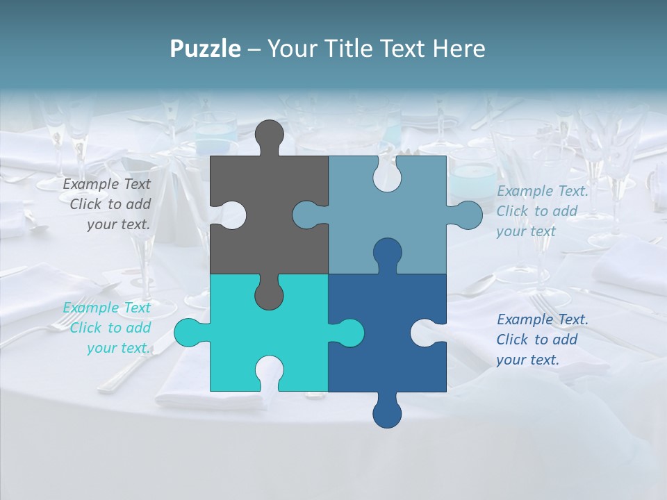 Outdoor Dinner Cutlery PowerPoint Template