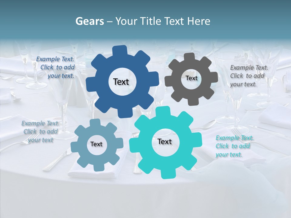 Outdoor Dinner Cutlery PowerPoint Template