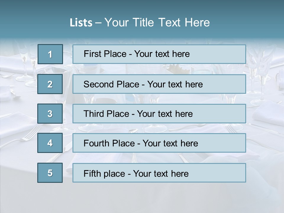 Outdoor Dinner Cutlery PowerPoint Template