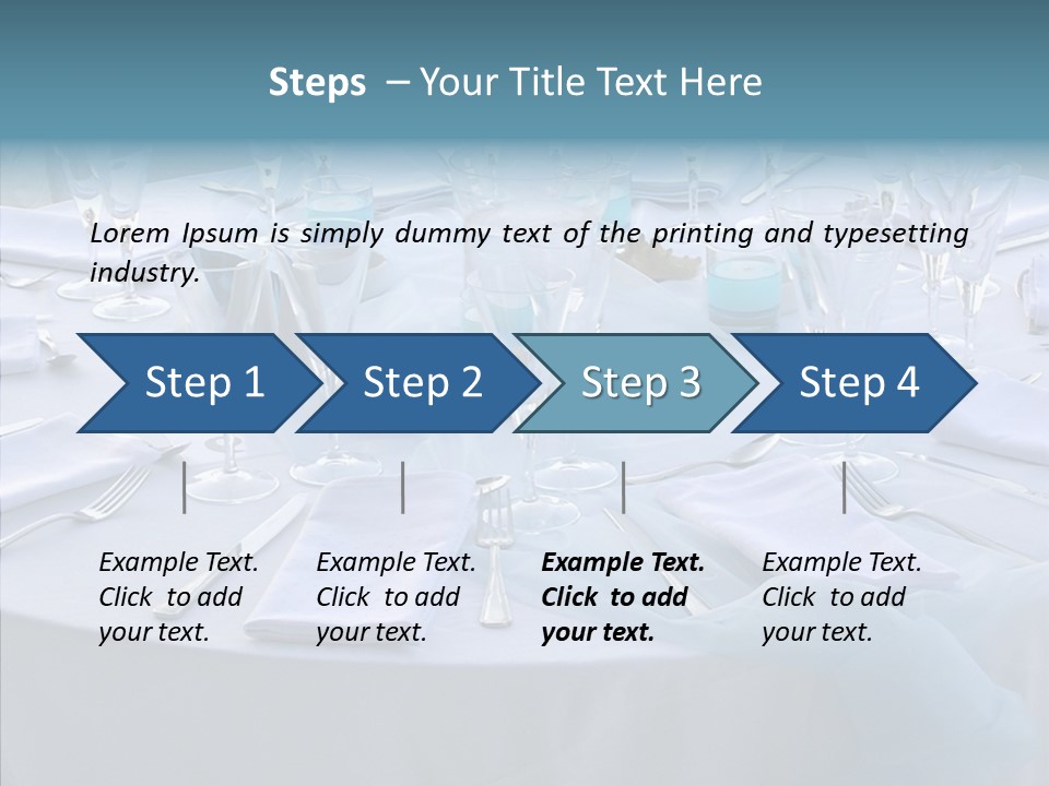 Outdoor Dinner Cutlery PowerPoint Template
