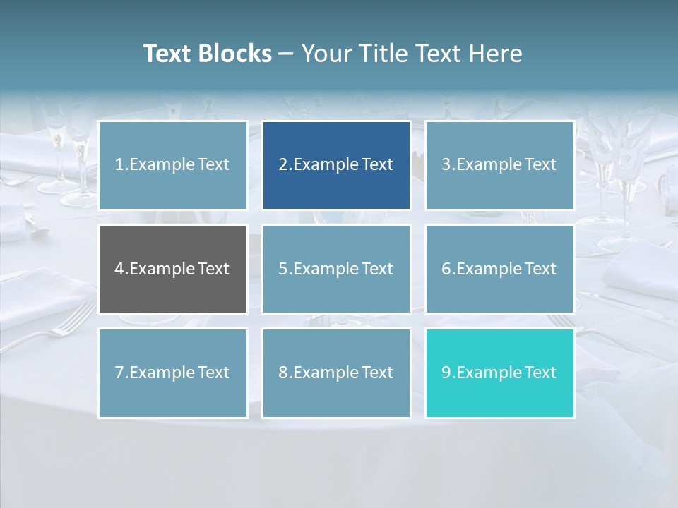 Outdoor Dinner Cutlery PowerPoint Template