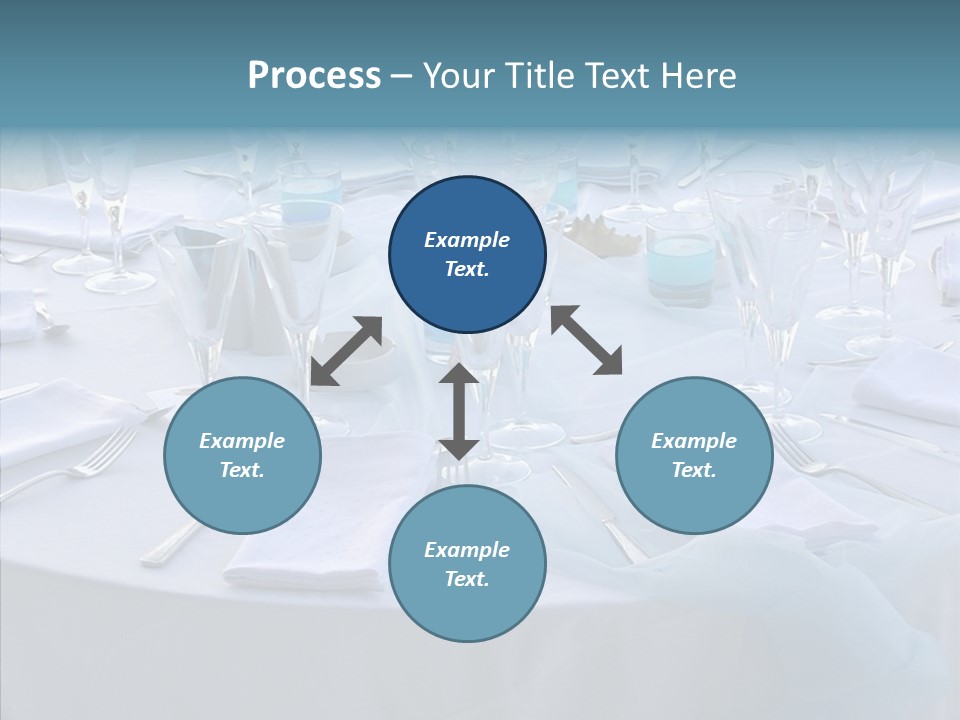 Outdoor Dinner Cutlery PowerPoint Template