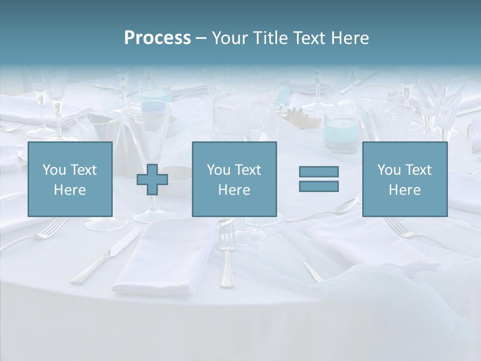 Outdoor Dinner Cutlery PowerPoint Template
