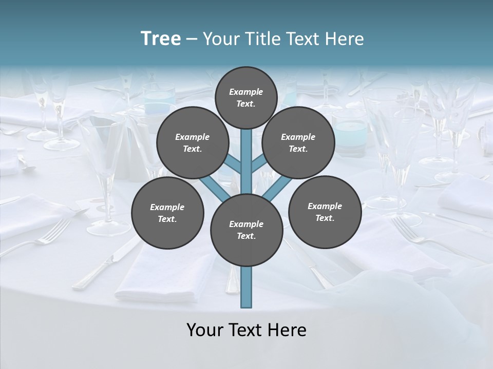 Outdoor Dinner Cutlery PowerPoint Template