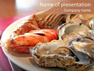 Restaurant Variety Lobster PowerPoint Template