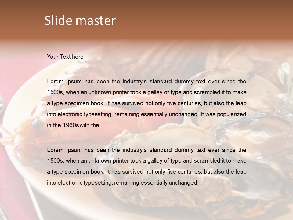 Restaurant Variety Lobster PowerPoint Template