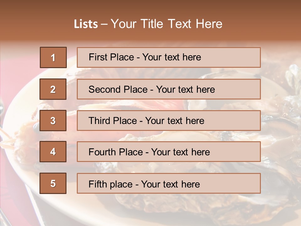 Restaurant Variety Lobster PowerPoint Template