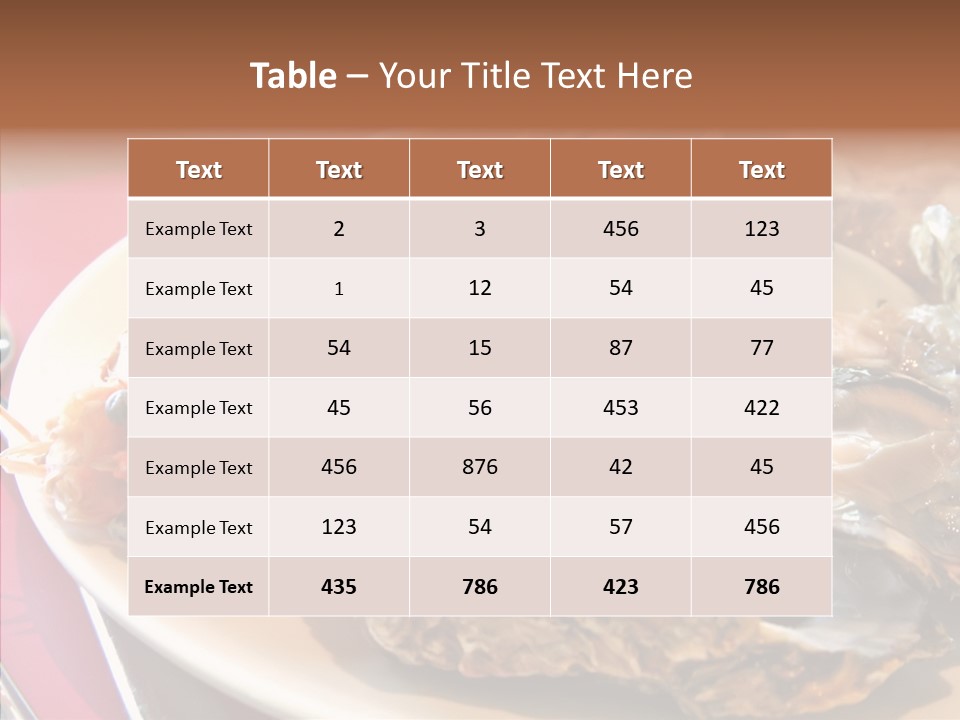 Restaurant Variety Lobster PowerPoint Template