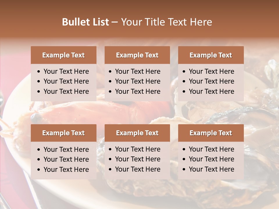 Restaurant Variety Lobster PowerPoint Template