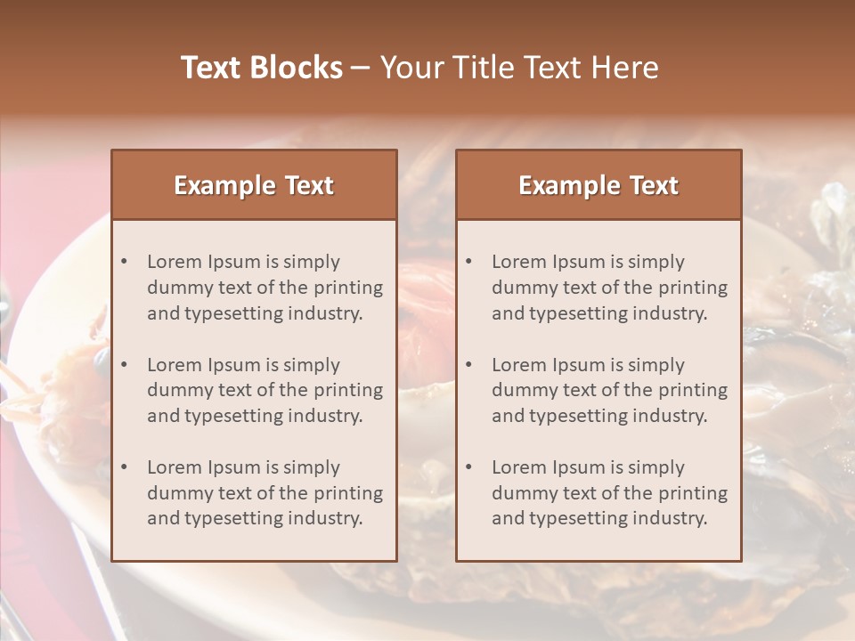 Restaurant Variety Lobster PowerPoint Template