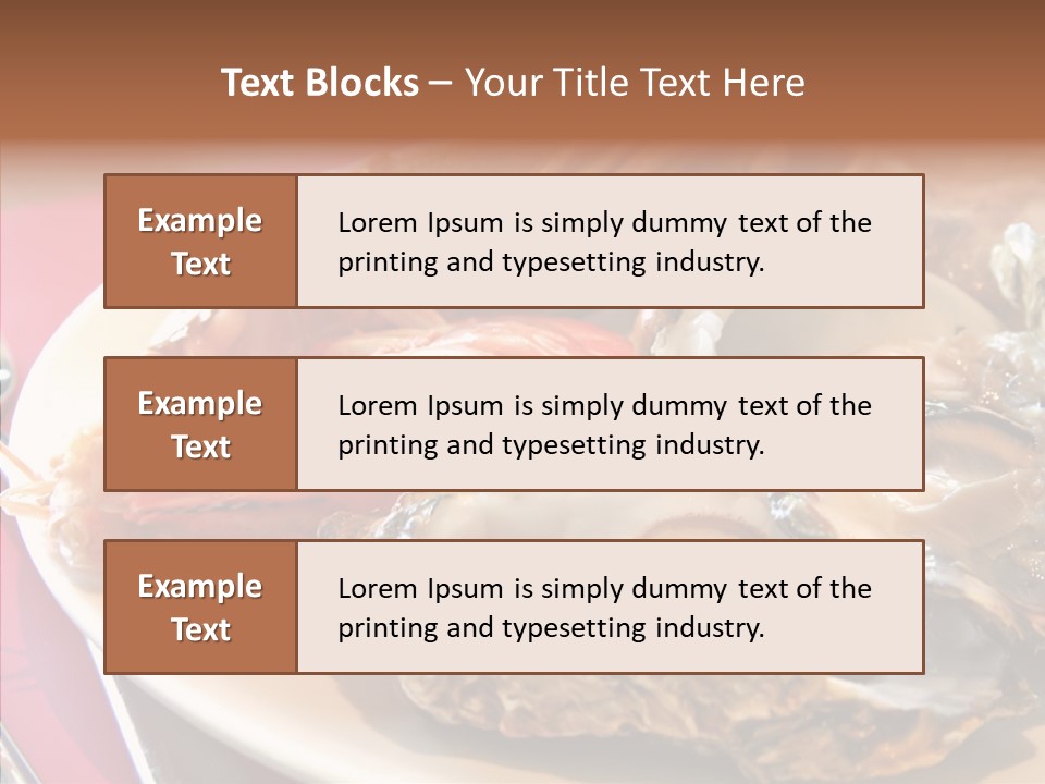 Restaurant Variety Lobster PowerPoint Template