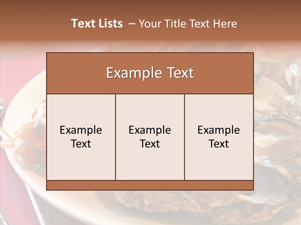 Restaurant Variety Lobster PowerPoint Template