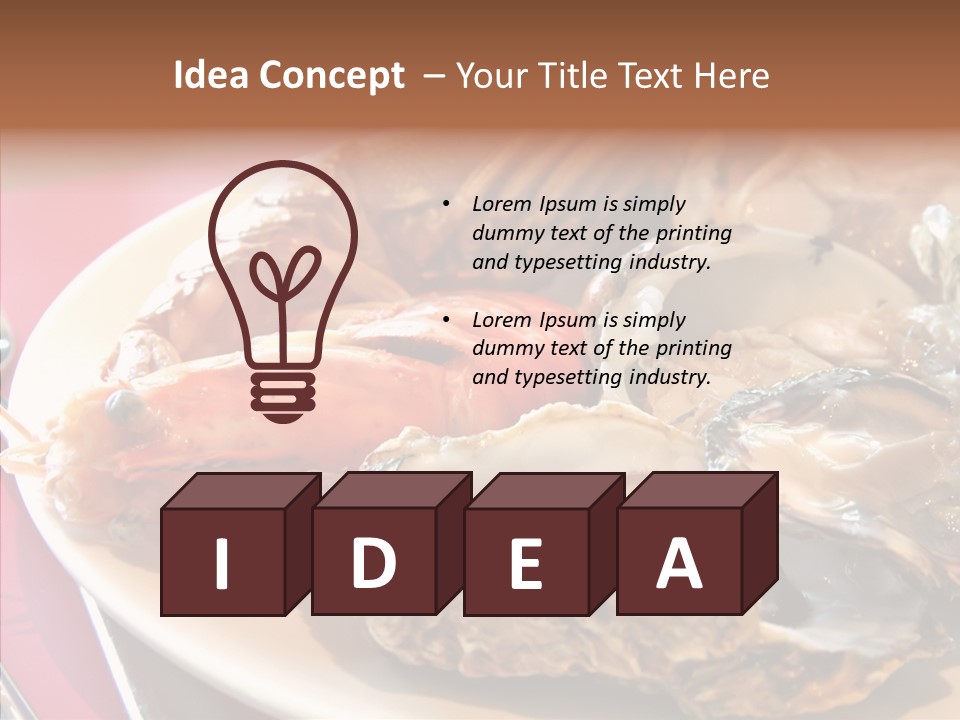 Restaurant Variety Lobster PowerPoint Template