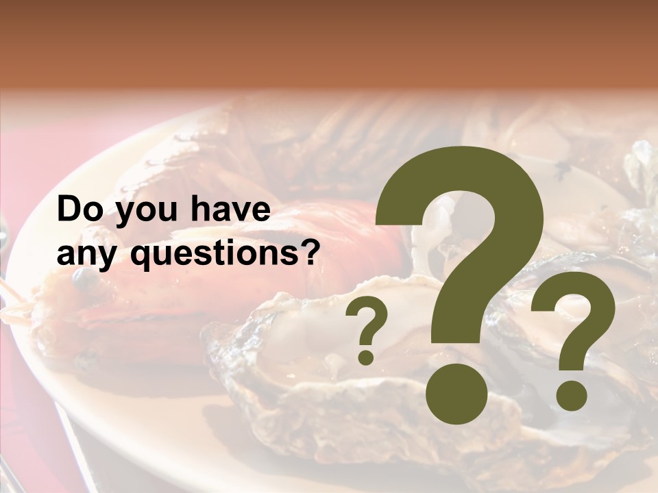 Restaurant Variety Lobster PowerPoint Template