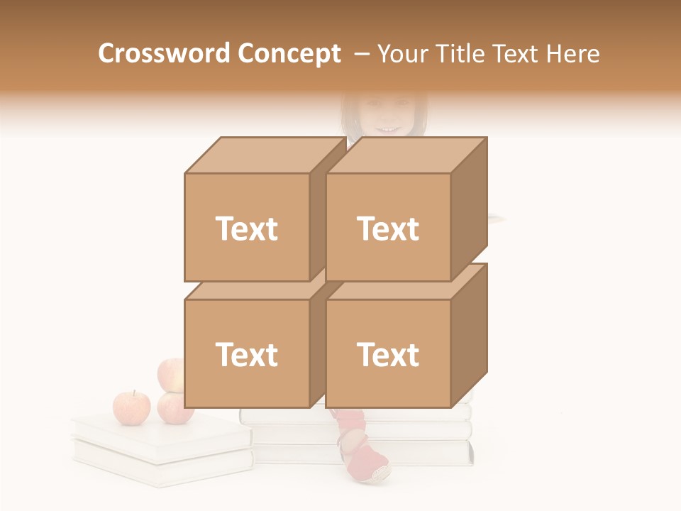 Letters Genius Caucasian PowerPoint Template